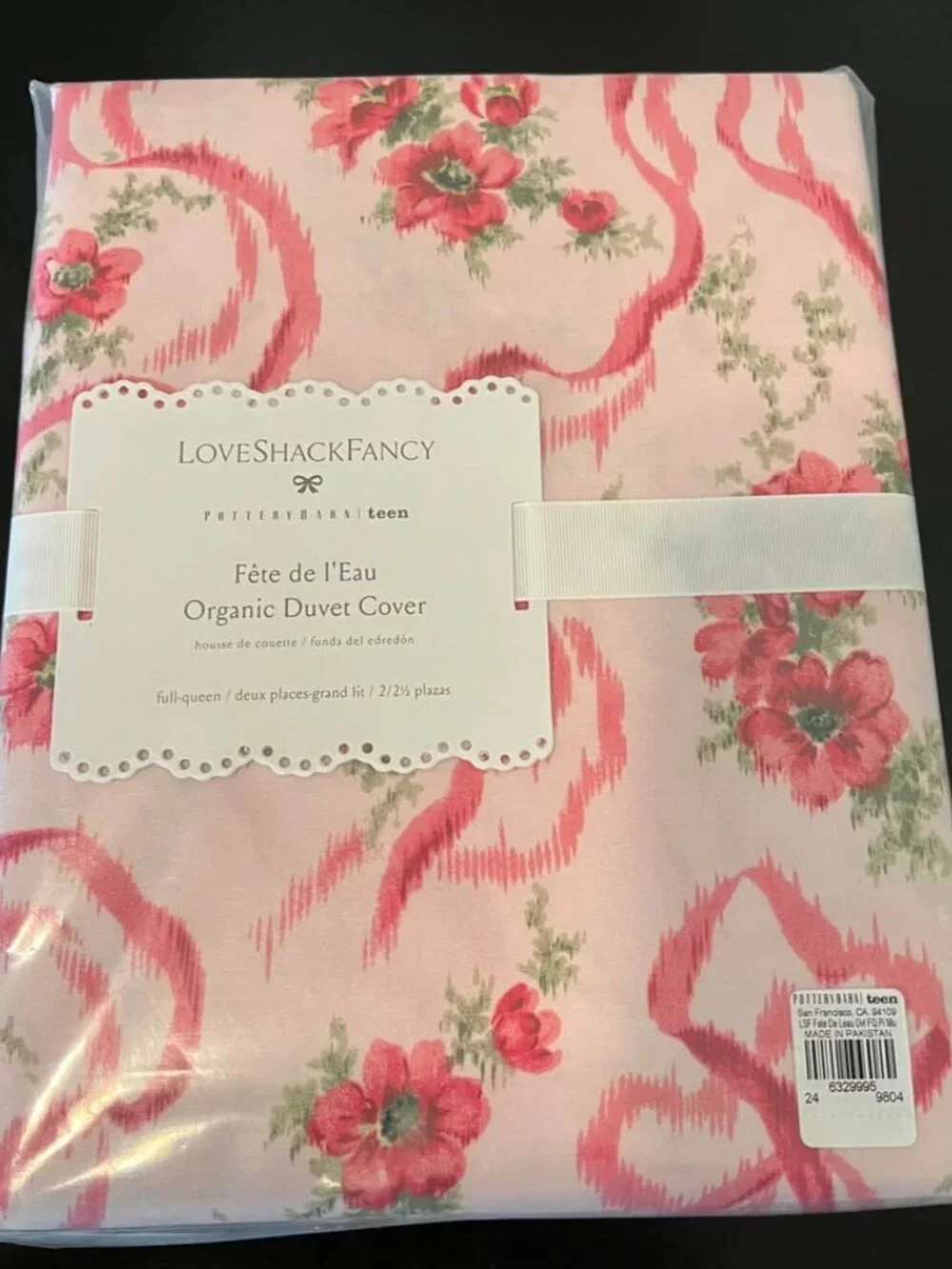 Love Shack Fancy Fete de L’Eau Duvet Cover (full/queen) and 2 matching standard